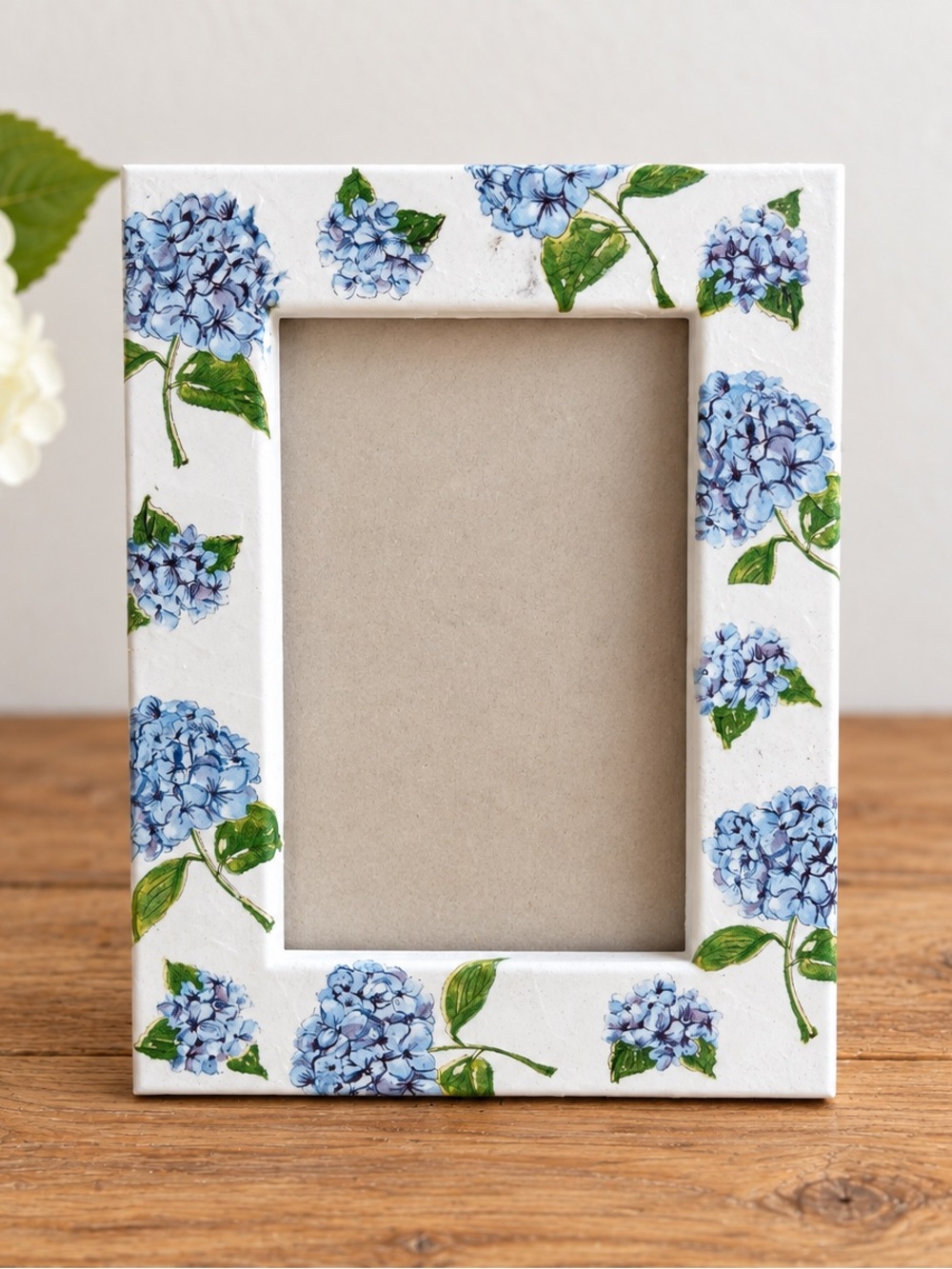 Blue Hydrangea Decorative Photo Frame - Home Accents